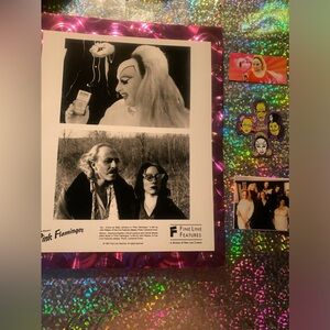 DIVINE JOHN WATERS 8x10 PINK FLAMINGOS FINE LINE FILMS 1997 SET !!